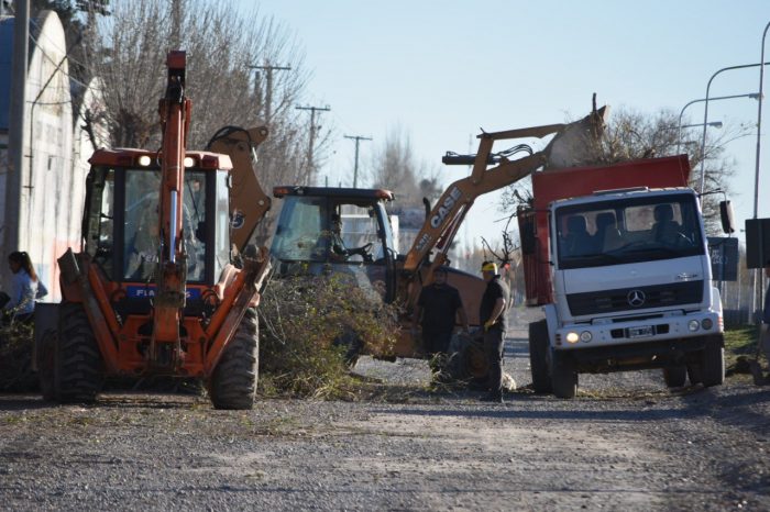 Trabajos en el basural y en los diferentes barrios de Plottier