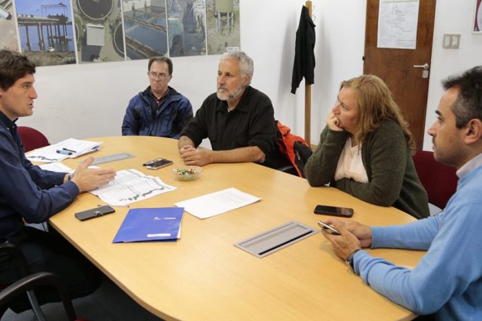 Millán recibió a Peressini por las obras de agua y cloacas para Plottier