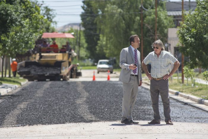 General Roca: Se comenzó a pavimentar el Barrio San Cayetano