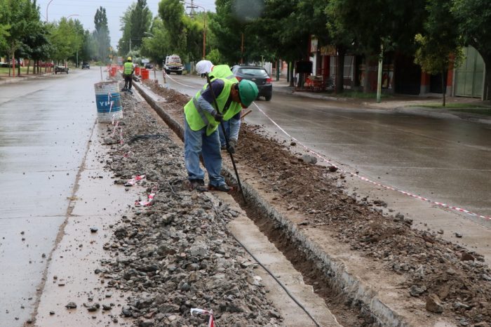 General Roca: Comienzan los trabajos de pavimento en Barrio Belgrano