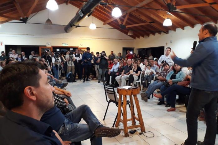 En campaña, Gutiérrez pasó por San Martín: "El MPN es el único proyecto que presentó propuestas y candidatos en cada rincón de la provincia"