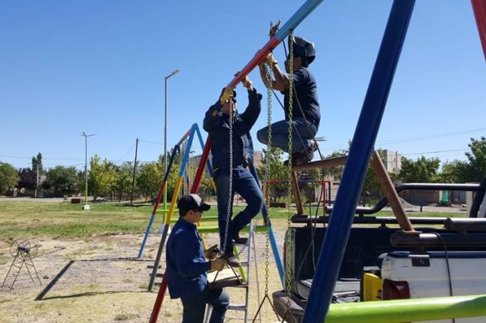 Centenario: Finalizaron los trabajos en la Plaza Berbel