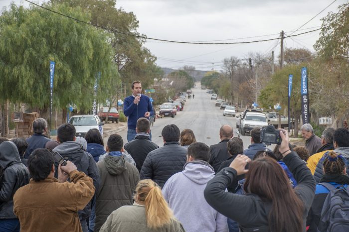 General Roca: Soria inauguró pavimento en Barrio Nuevo