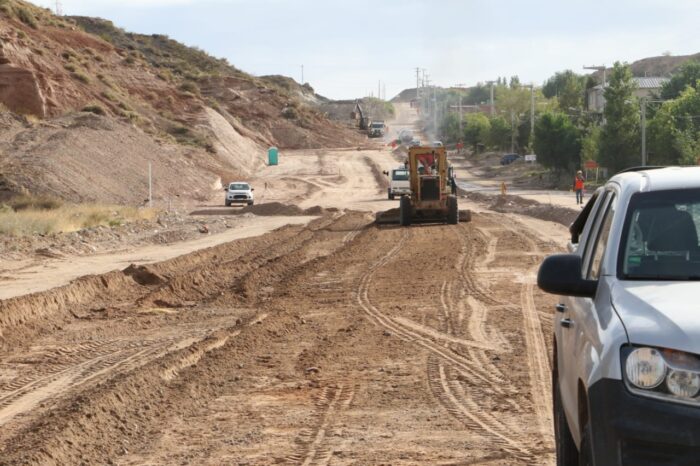 Avanza la obra de la avenida Huilen que se convertirá en un punto neurálgico de la ciudad de Neuquén