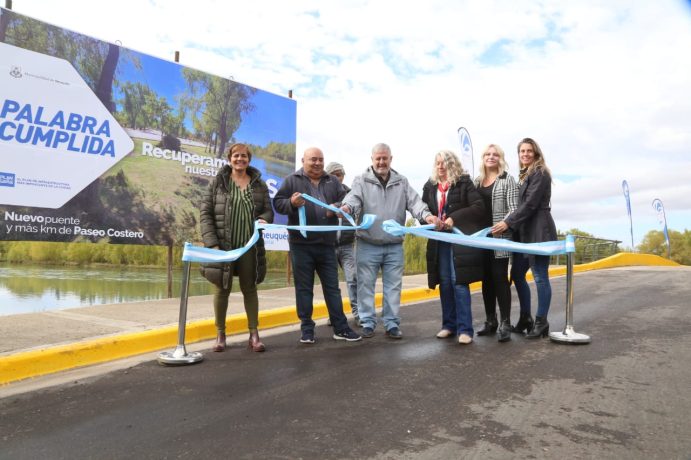 Se inauguró el puente que permite conectar el Paseo Costero hacia Valentina Sur